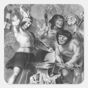 Adesivo Quadrado A forja de Vulcan