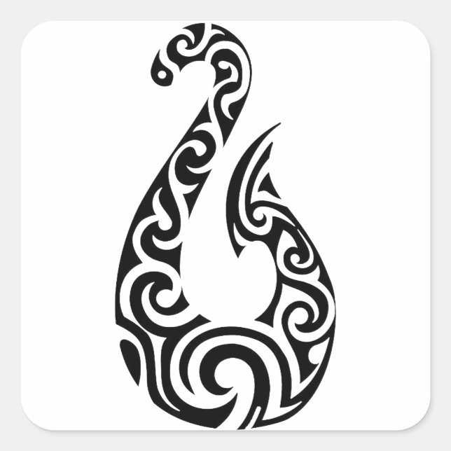 ADESIVO QUADRADO A FORMA TRIBAL (Frente)