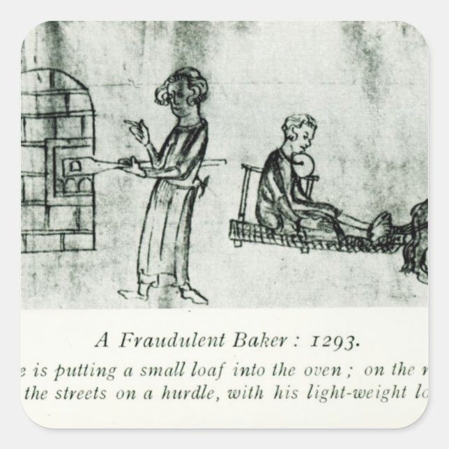 Adesivo Quadrado A Fraudulent Baker, 1293 (Frente)