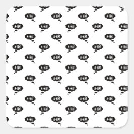 Adesivo Quadrado A-ha! O momento Eureka