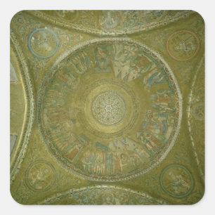 Adesivo Quadrado A história de Joseph, mosaico da ó cúpula dentr
