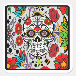 Adesivo Quadrado A história do açúcar