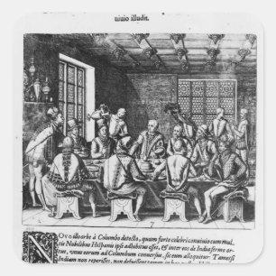 Adesivo Quadrado A História do Ovo de Cristóvão Colombo