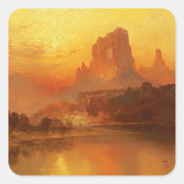 Adesivo Quadrado A Hora Dourada, Moran, 1875