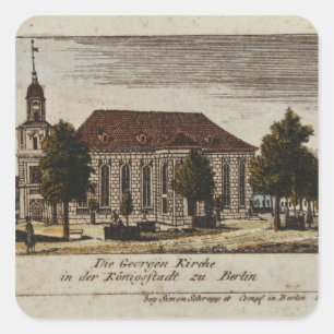 Adesivo Quadrado A igreja de St George em Konigsstadt,