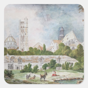 Adesivo Quadrado A igreja nova de Sainte-Genevieve