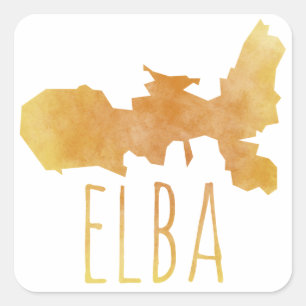 Adesivo Quadrado A Ilha de Elba