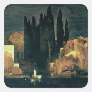 Adesivo Quadrado A ilha do morto, 1880 (óleo em canvas)