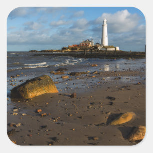 Adesivo Quadrado A ilha Whitley de St Mary, Inglaterra
