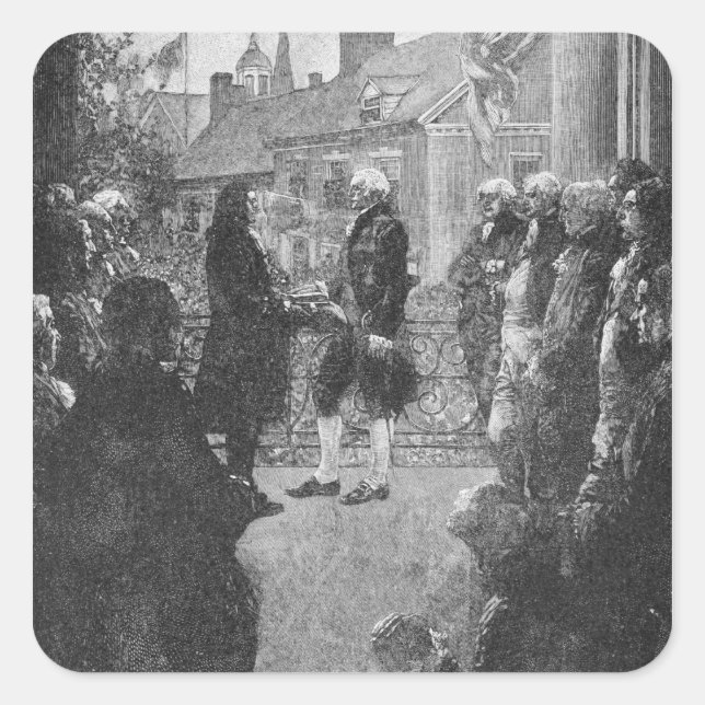 Adesivo Quadrado A Inauguração (Frente)