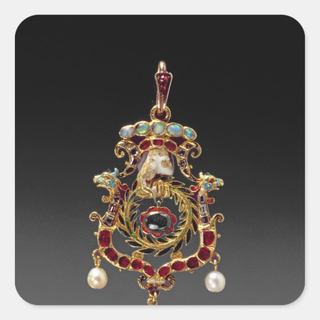 Adesivo Quadrado A jóia de Aberdeen (Frente)