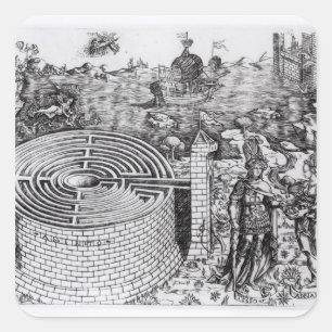 Adesivo Quadrado A legenda de Theseus