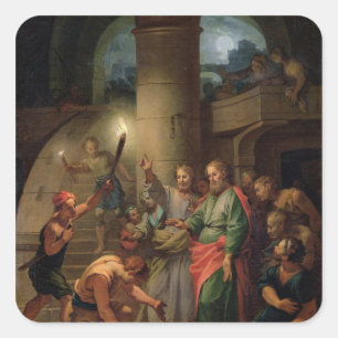 Adesivo Quadrado A libertação de St Paul e de St. Barnabas