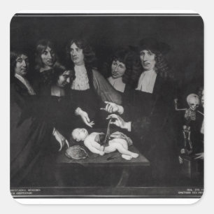 Adesivo Quadrado A lição de anatomia do professor Frederik