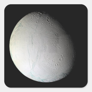 Adesivo Quadrado A lua de Saturno Enceladus 3