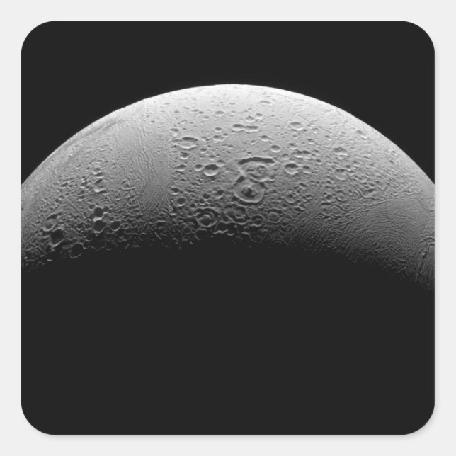 Adesivo Quadrado A lua de Saturno Enceladus 5 (Frente)