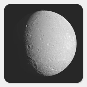 Adesivo Quadrado A lua Dione 2 de Saturn