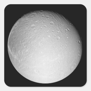 Adesivo Quadrado A lua Dione de Saturn