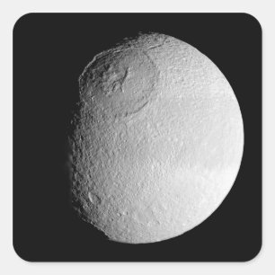 Adesivo Quadrado A lua Tethys 2 de Saturn