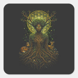 Adesivo Quadrado A Mãe Verde