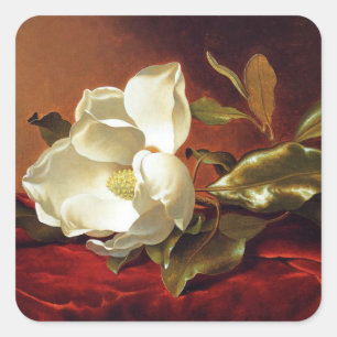 Adesivo Quadrado A Magnolia no Red Velvet, famosa pintura.