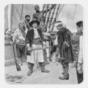 Adesivo Quadrado A mais grande do capitão Tongrelow Tomada,