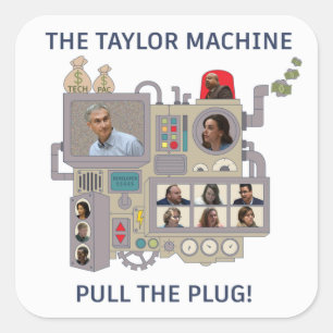 Adesivo Quadrado A Máquina de Taylor