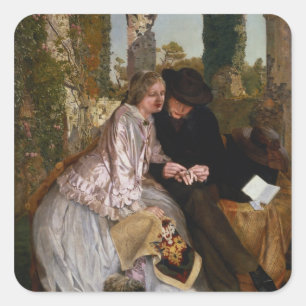 Adesivo Quadrado A Medida do Anel Casado, 1855