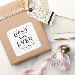 Adesivo Quadrado A melhor mãe jamais presente