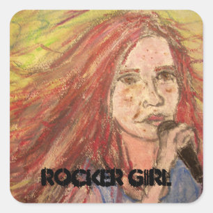 Adesivo Quadrado A menina a mais fresca do balancim