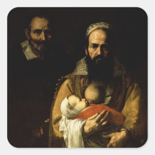 Adesivo Quadrado A mulher farpada que amamenta, 1631