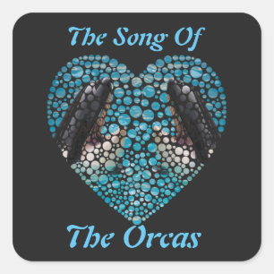Adesivo Quadrado A Música Das Orcas,