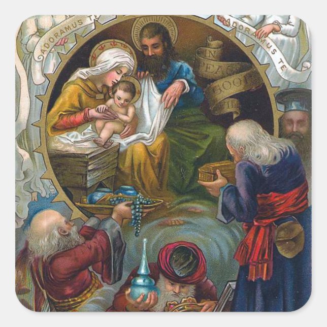 Adesivo Quadrado A Natividade (Frente)