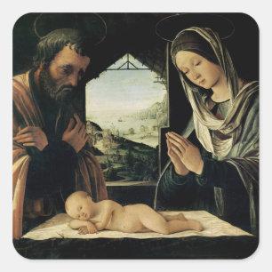 Adesivo Quadrado A natividade, c.1490