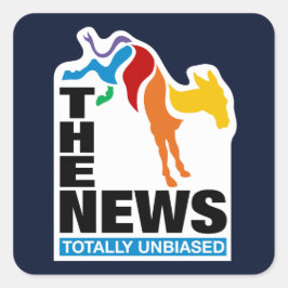 Adesivo Quadrado A Notícia: Totalmente Imparcial