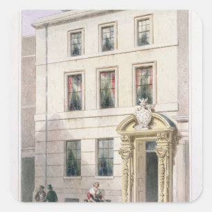 Adesivo Quadrado A Nova Frente do Pintor Stainers Hall, 1850