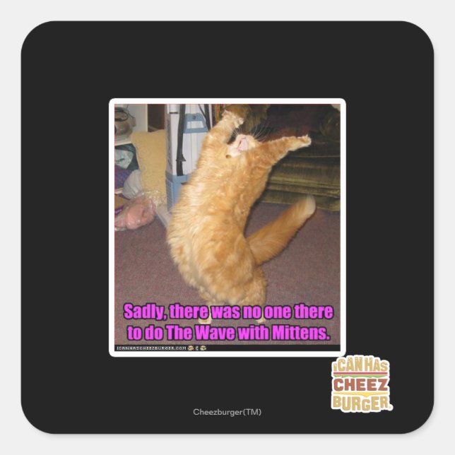 Adesivo Quadrado A onda (Frente)