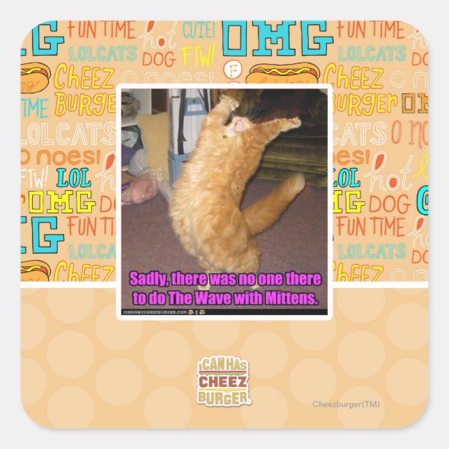 Adesivo Quadrado A onda (Frente)