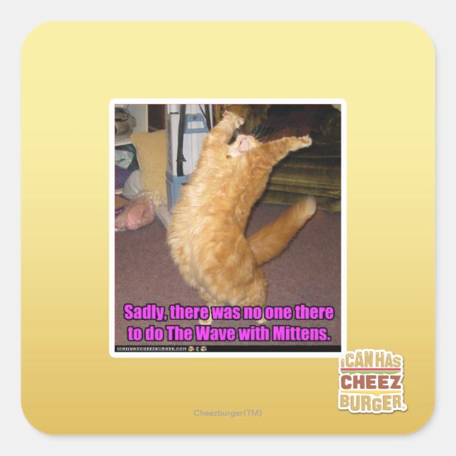 Adesivo Quadrado A onda (Frente)