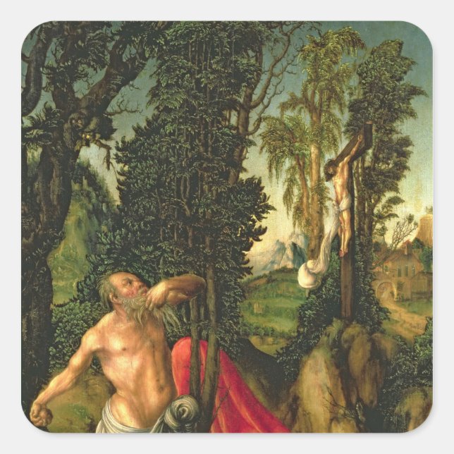 Adesivo Quadrado A Penitência da Rua. Jerome, 1502 (Frente)