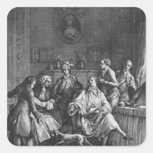 Adesivo Quadrado A Pequena Toilette