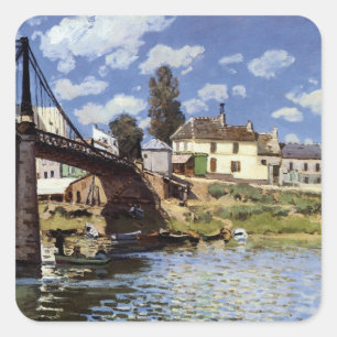 Adesivo Quadrado A ponte no Villeneuve-la-Garenne