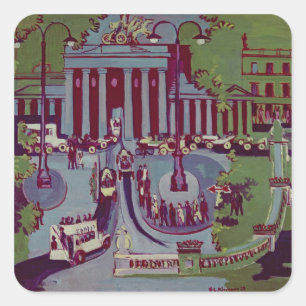 Adesivo Quadrado A porta de Brandemburgo, Berlim, 1929