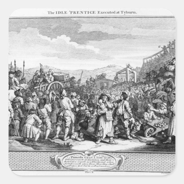 Adesivo Quadrado A Prentice Inativa Executada em Tyburn (Frente)