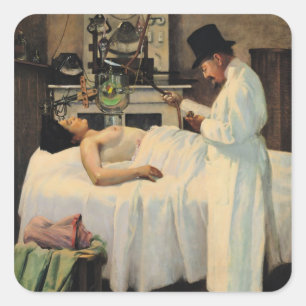 Adesivo Quadrado A primeira tentativa de tratar o cancer com os