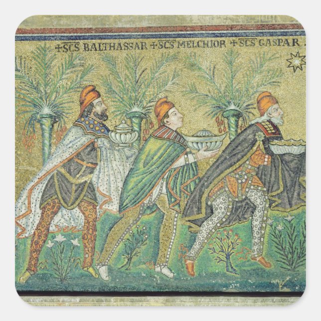 Adesivo Quadrado A procissão dos três reis (Frente)