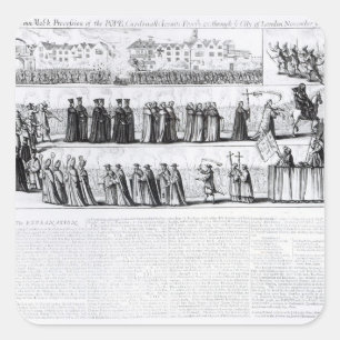 Adesivo Quadrado A procissão trocista solene