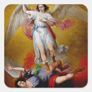 Adesivo Quadrado A queda de Lucifer por Antonio Maria Esquivel