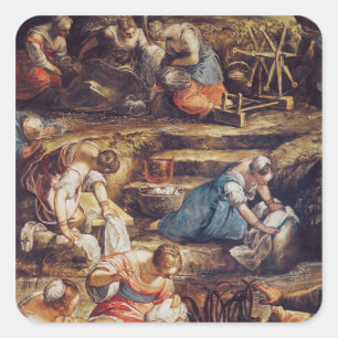 Adesivo Quadrado A queda miraculosa do maná