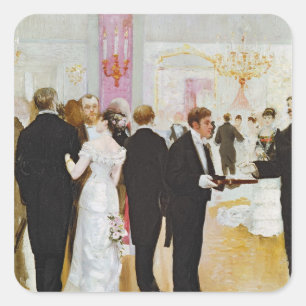Adesivo Quadrado A Recepção de casamento, c.1900
